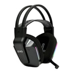 LEVO Audifono Gamer Zenit Elite negro audifonos gamer inalambricos 7.1 surround con RGB y microfono