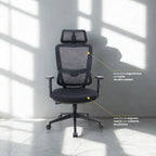 LEVO Silla Ergotech — detalle del soporte lumbar ajustable en altura