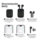 Audífonos Lhotse Bluetooth Inalámbrico Rm12 Negro