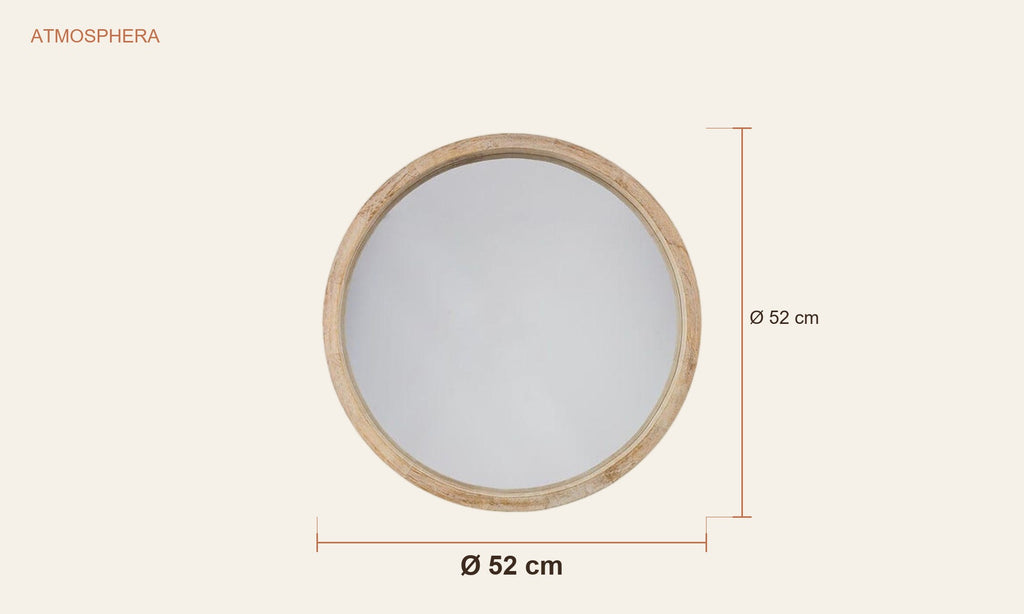 Dimensiones Espejo Redondo Olav 52cm — Atmosphera