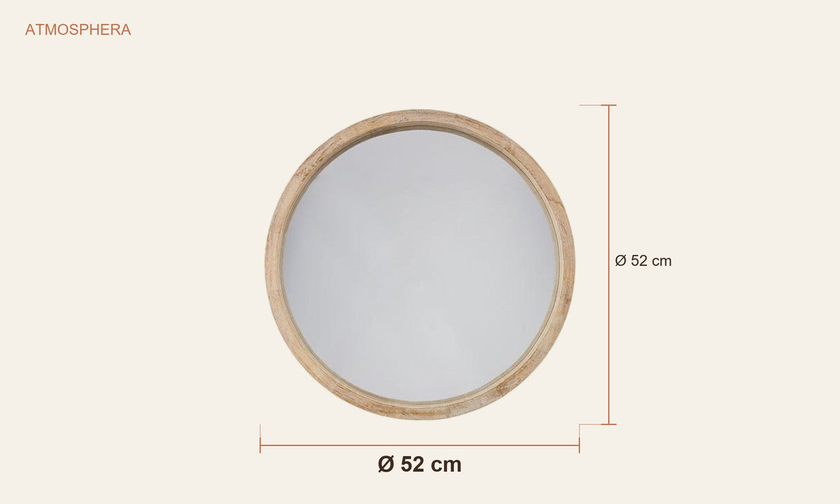 Dimensiones Espejo Redondo Olav 52cm — Atmosphera