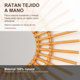 Espejo Jane Ratan - Material Ratan Tejido a Mano