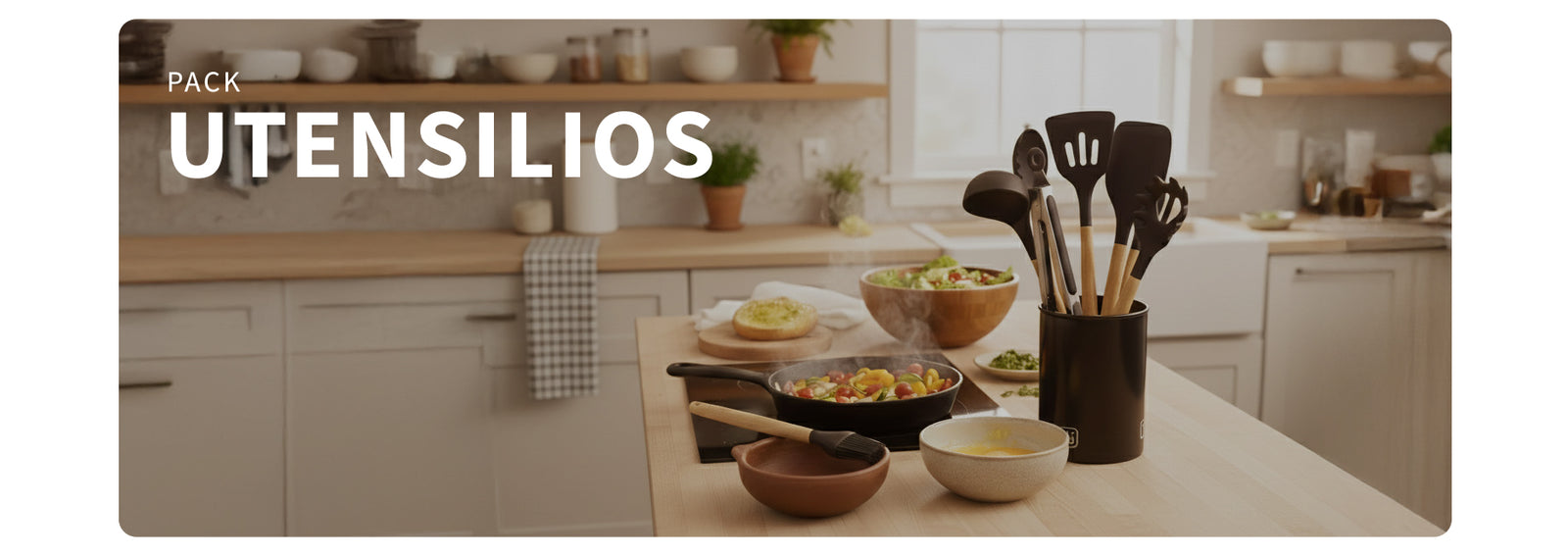 Set 12 Utensilios De Cocina Silicona Calipso Simplit