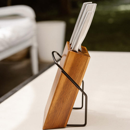 Set Cuchillos Stahl 5 pcs Acero Inoxidable + Taco Simplit — foto 5