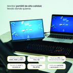 Monitor Portátil Gamer ViewGo 15,6" Full HD 1080P LEVO — foto 3