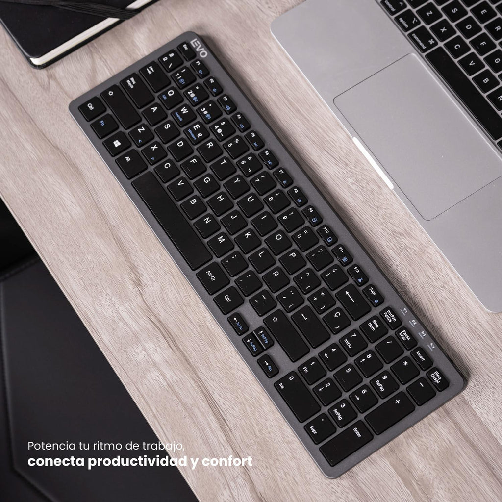 Teclado Slim Cygna + Mouse Slim Velar Grafito LEVO — foto 2