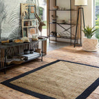 Alfombra de Yute con Borde Negro 120x170 cm Atmosphera — foto 6