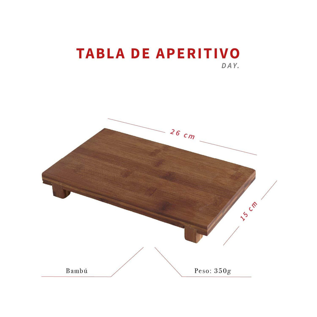 Tabla de Aperitivo de Bamboo con Patas para Servir DAY — foto 5