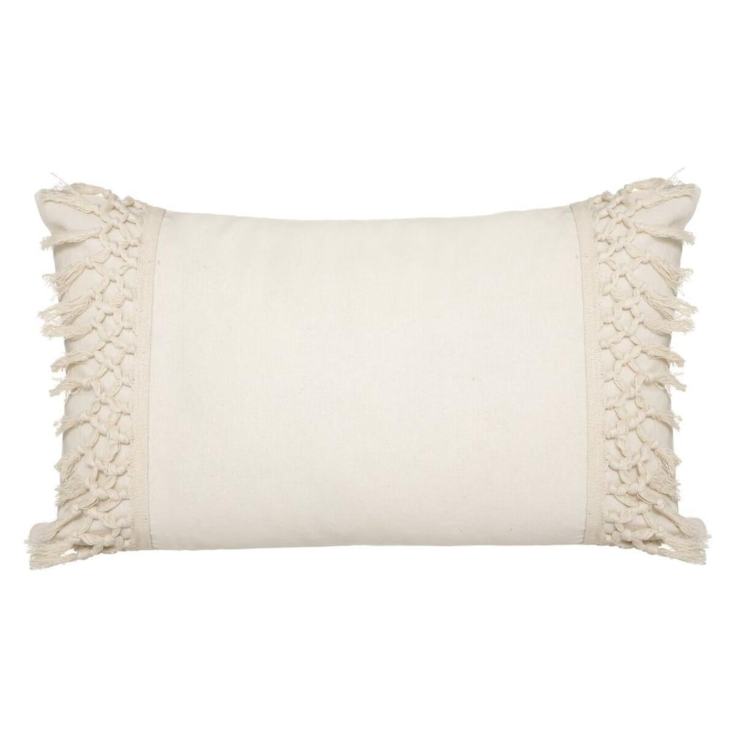 Cojin Macrame Algodón Marfil 30 X 50 cm Atmosphera — foto 2