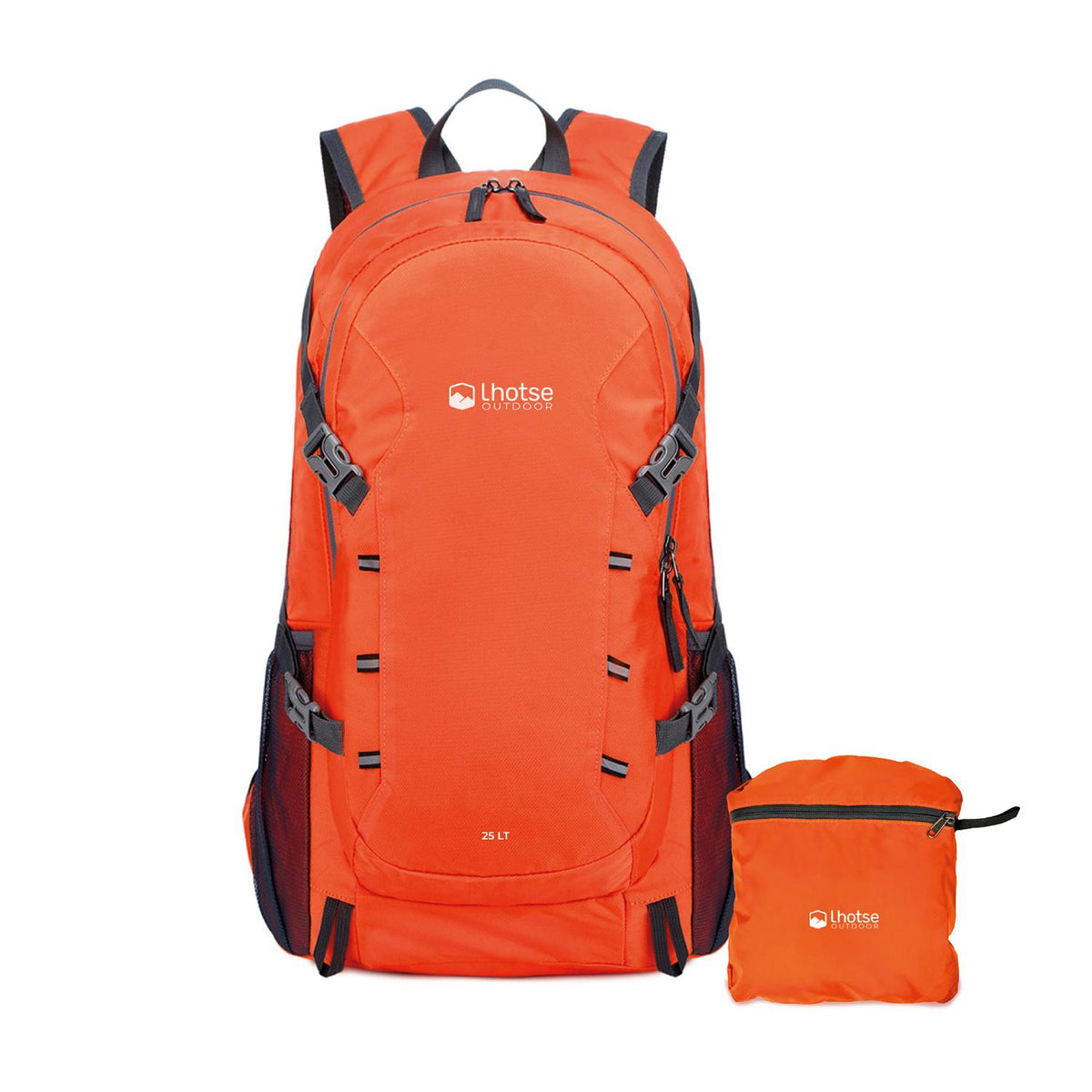 Mochila Outdoor Lhotse Plegable 25lt Naranja — foto 2