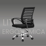 LEVO Silla Lite — apoyabrazos fijos y mecanismo de ajuste de altura