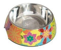 Plato Melamina Motivo Redondo Amarillo Talla S Perro