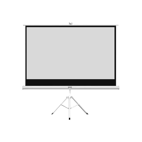 LEVO Telon 100 pulgadas telon proyector portatil con tripode blanco mate 200 x 150 cm