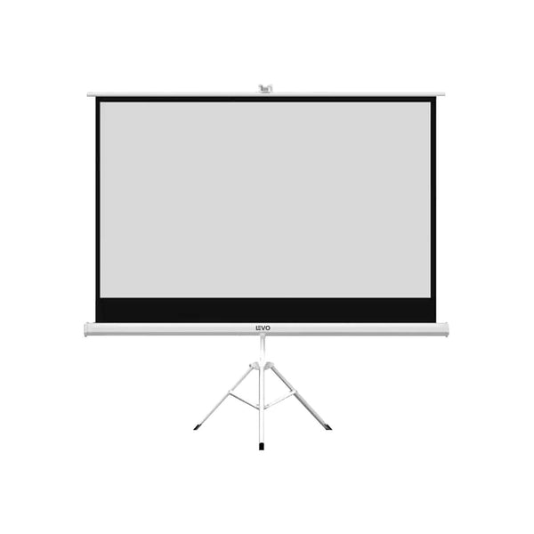 LEVO Telon 100 pulgadas telon proyector portatil con tripode blanco mate 200 x 150 cm