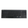 LEVO Teclado Inalambrico Cygna Slim grafito teclado inalambrico slim Bluetooth y 2.4G con 99 teclas