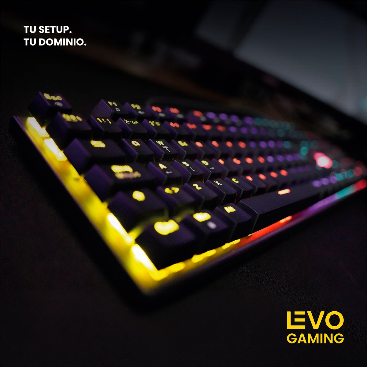 LEVO Teclado Gamer NovaBlade Numérico Red Switch — tu setup, tu dominio