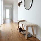 Banco Madera Woody 70x27cm en living moderno - Atmosphera Francia