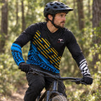 Jersey Mtb Radical Mountain Negro/azul M Radical Mountain