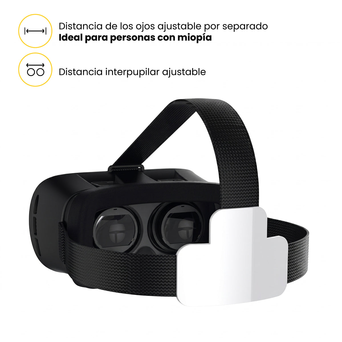Distancia de los ojos ajustable por separado, apto para miopia
