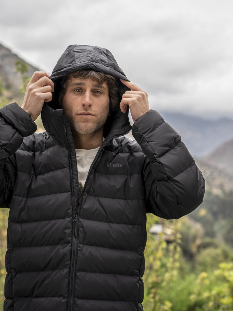 Vestuario Lhotse hombre, chaqueta con capucha para montana