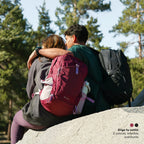 Mochila Outdoor DayPack Latok 25L Negro Lhotse, los dos colores en ruta