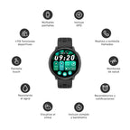 Reloj Smartwatch GPS Shar T1 43,5mm Lhotse Negro 8