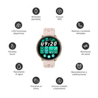 Reloj Smartwatch GPS Shar T1 43,5mm Lhotse Rosa 8