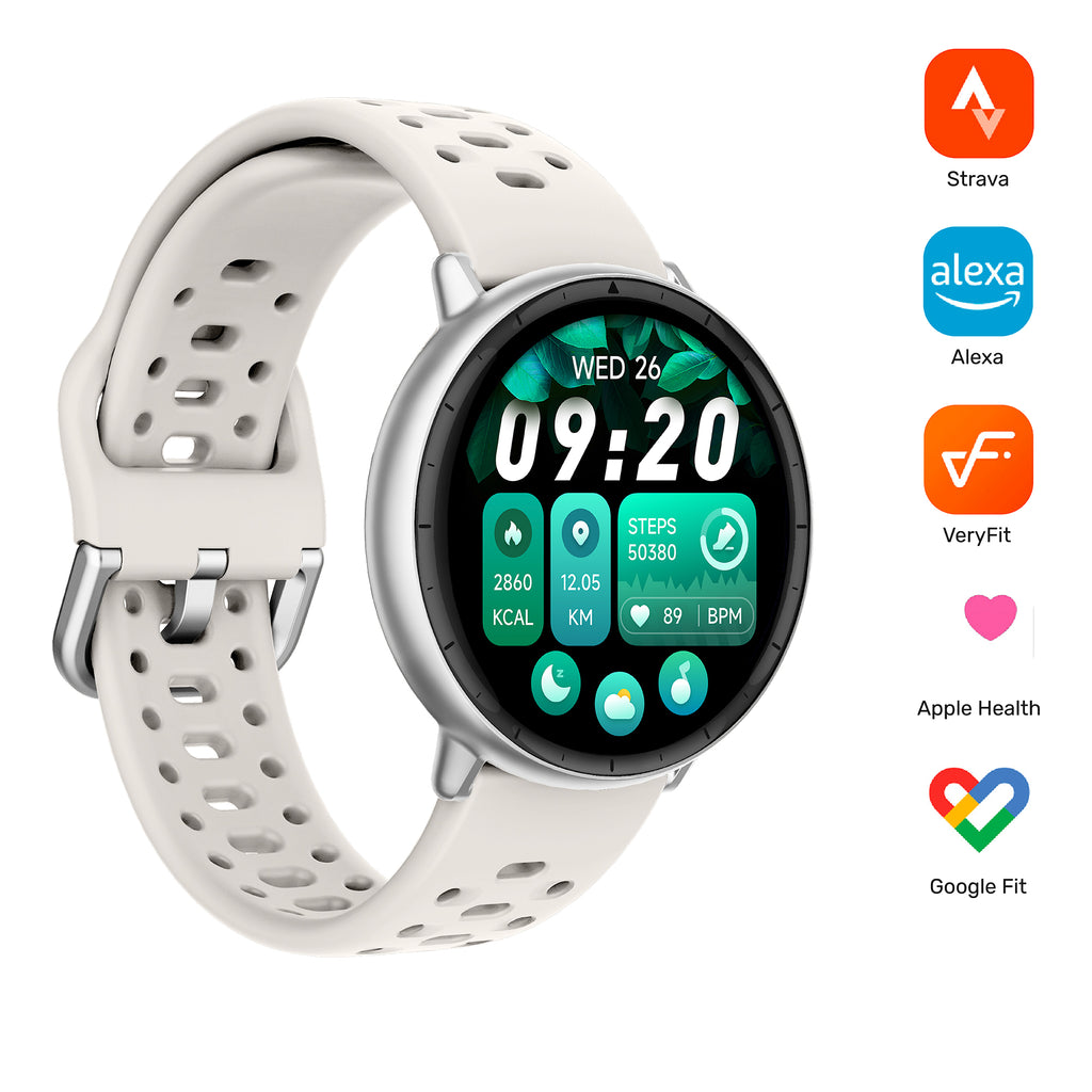 Reloj Smartwatch GPS Shar T1 43,5mm Lhotse Crema 4