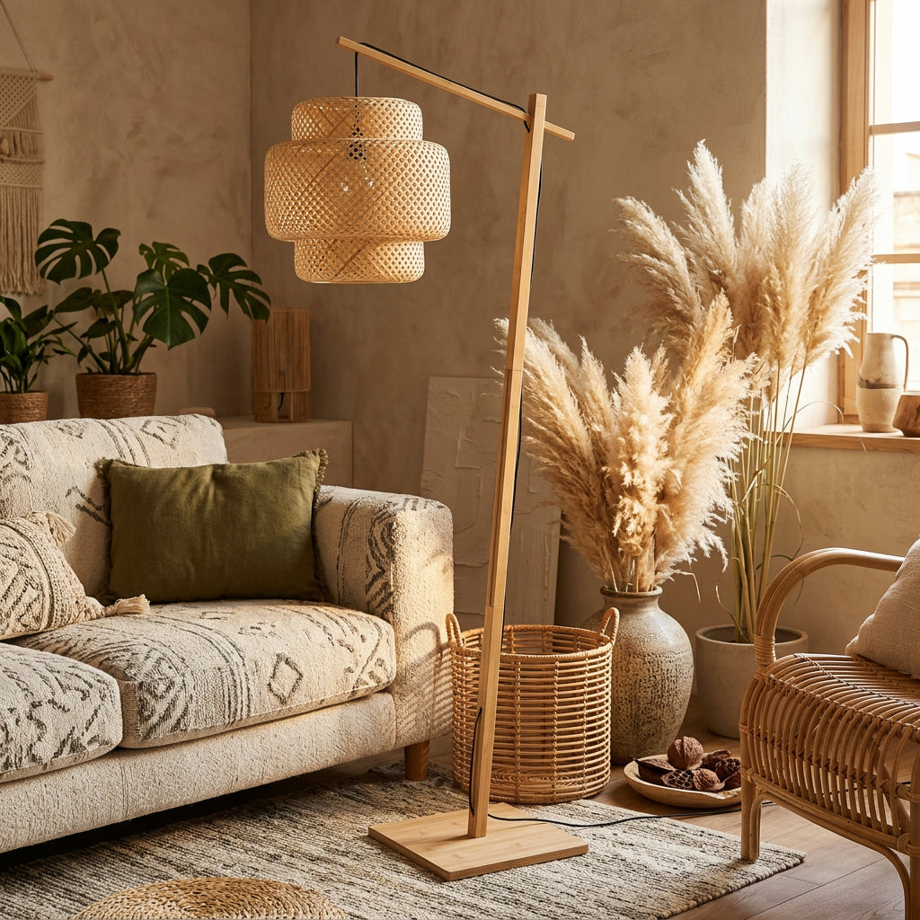 Lámpara de Pie Arco Liby — living boho Atmosphera