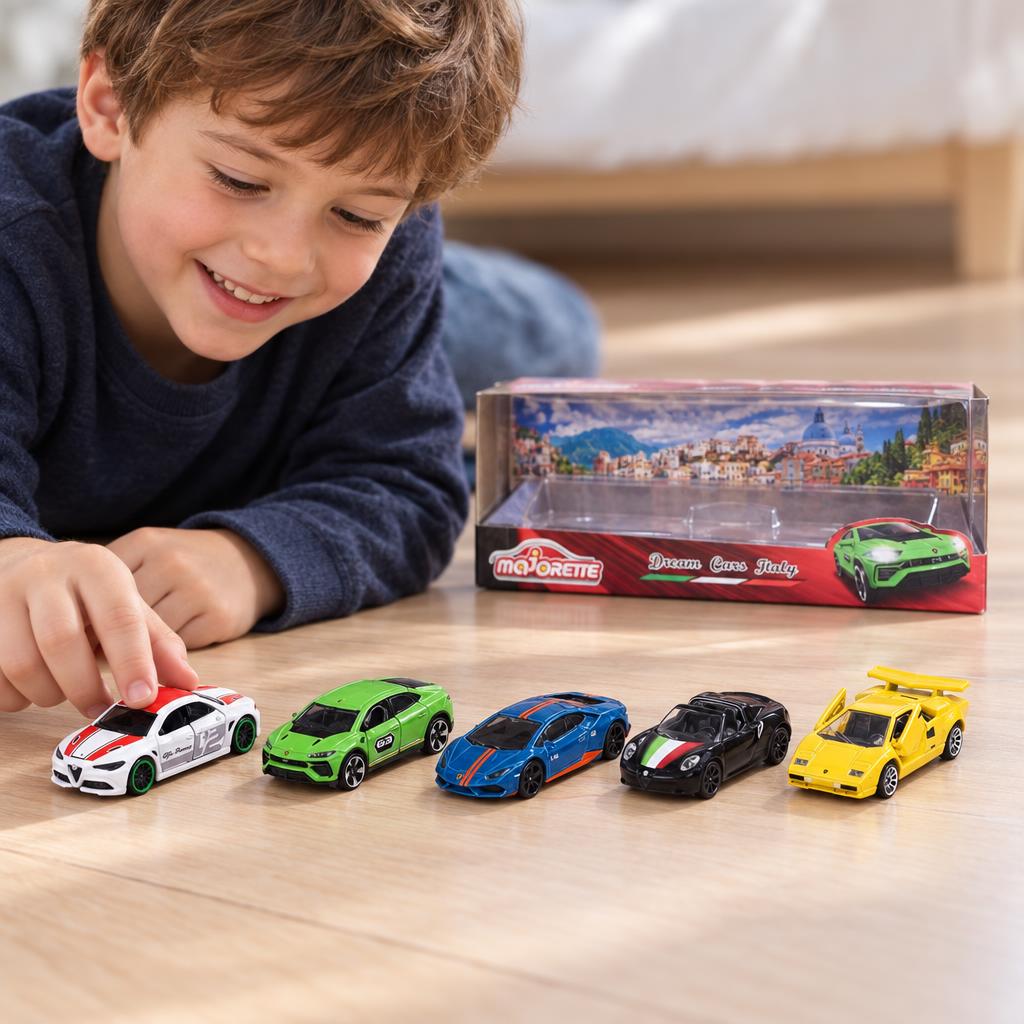 Set 5 Autos Colección Dream Cars Italy Majorette — foto 2