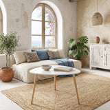 Mesa de Centro Mileo Blanca Atmosphera ambiente boho