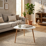 Mesa de Centro Mileo Blanca Atmosphera — living natural