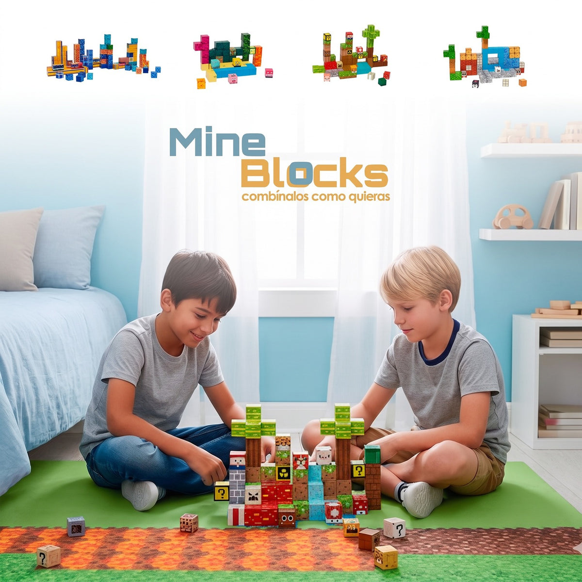 MineBlocks Mapa Bandú: niños jugando con su mapa