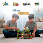 MineBlocks Mundo Bandú: niños jugando con sus construcciones