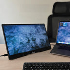 LEVO NexView 15.6 — monitor conectado a notebook por USB-C como segunda pantalla