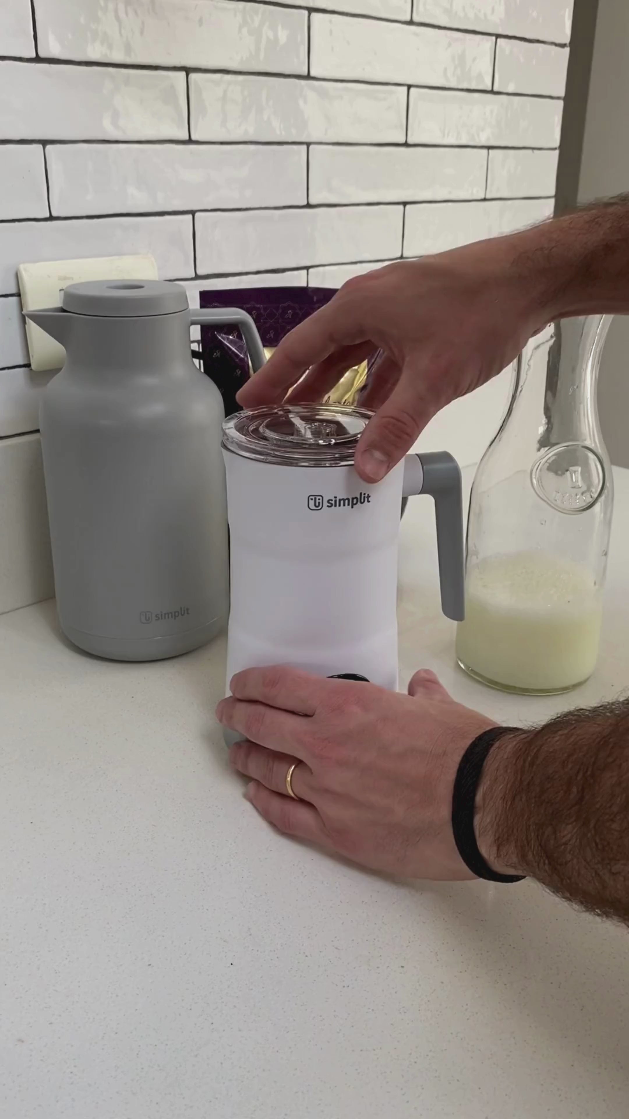 Video Espumador de Leche 4 en 1 Blanco Simplit