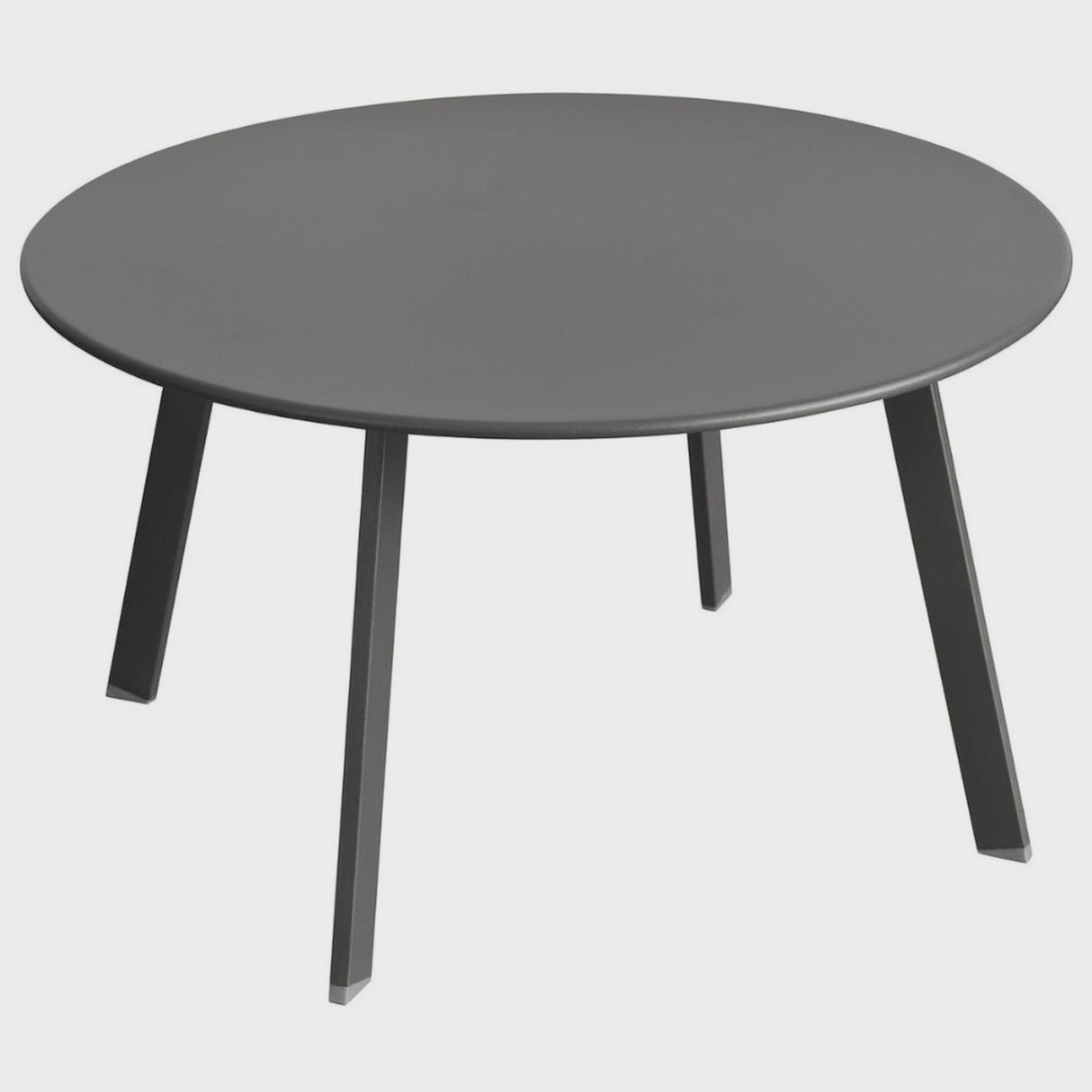 Video Mesa Terraza Redonda Metal Grafito 70x40cm Atmosphera