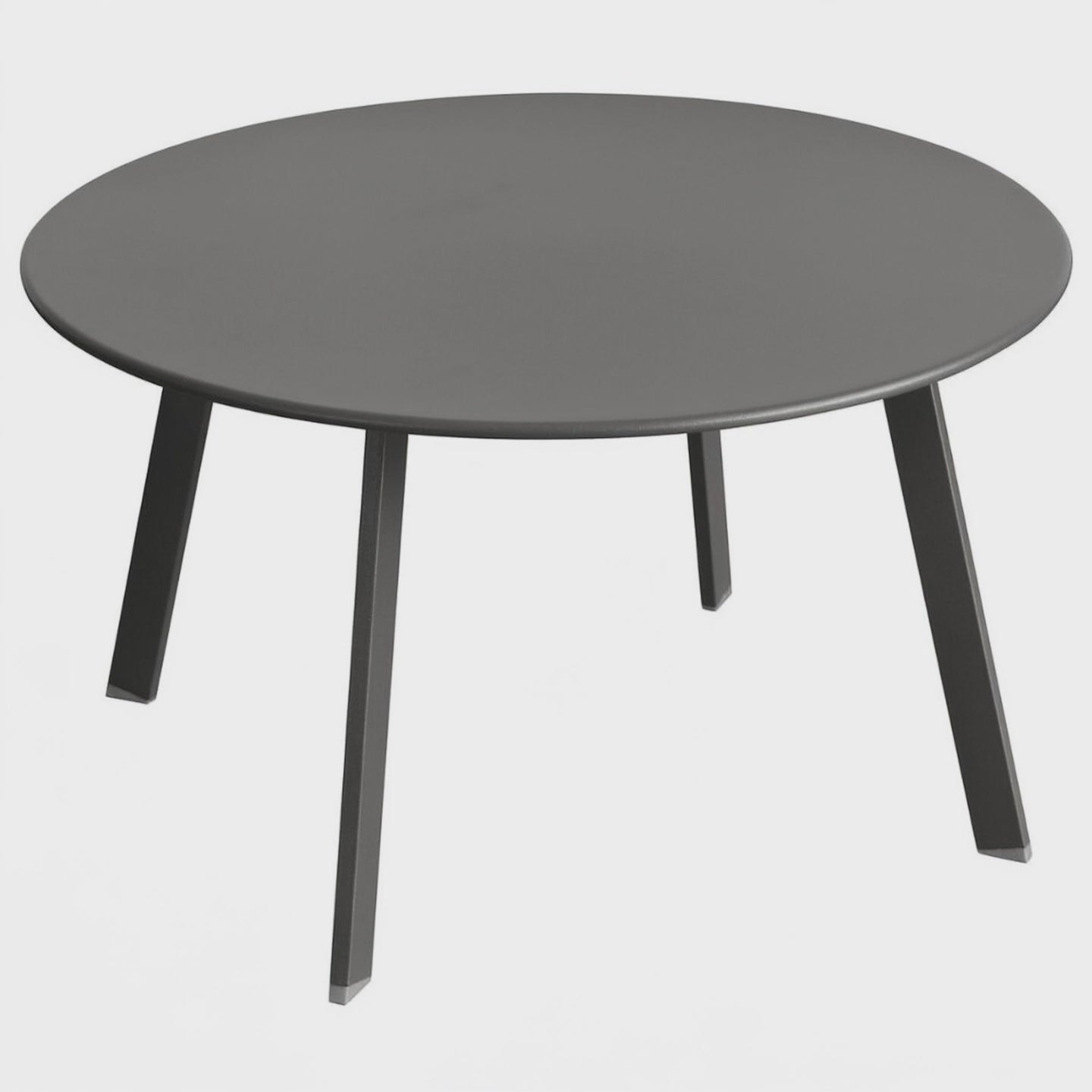 Video Mesa Terraza Redonda Metal Grafito 70x40cm Atmosphera