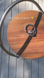 Video Hielera Vidrio Charlotte Tapa Madera 3,8lts Simplit