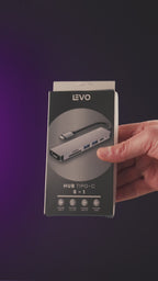 Video Hub USB-C Adaptador Multipuerto 6 en 1 Macbook Windows LEVO