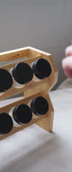 Video Especiero Condimentos de Madera 8 Frascos Vidrio Simplit