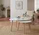 Mesa Centro Mileo Blanca Atmosphera - lifestyle salon bohemio