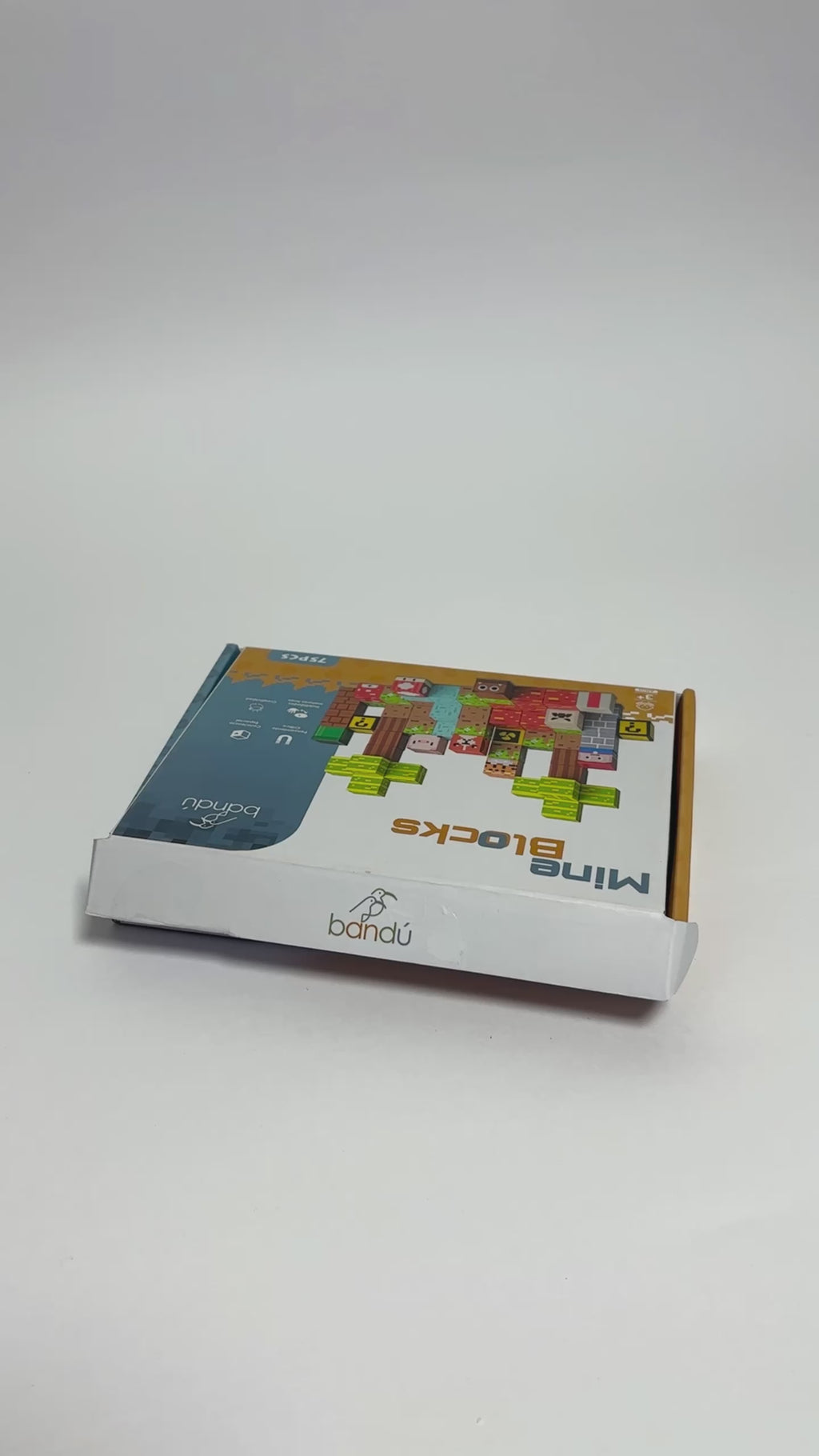 Video ⁠Juego Bloques Magnéticos 75pcs MineBlocks Mundo Bandú