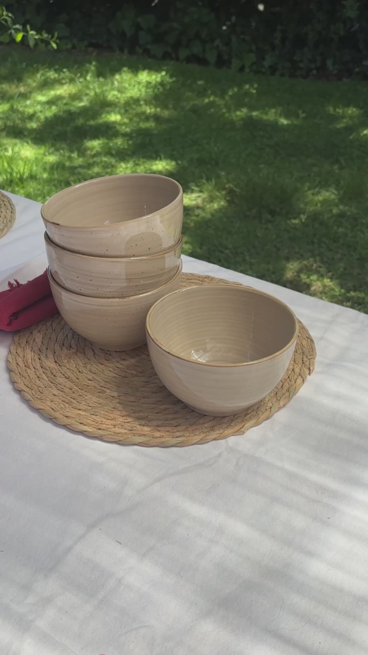 Video Set 4 Bowls Cerámica 8,5cm Siena Simplit