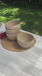 Video Set 4 Bowls Cerámica 8,5cm Siena Simplit