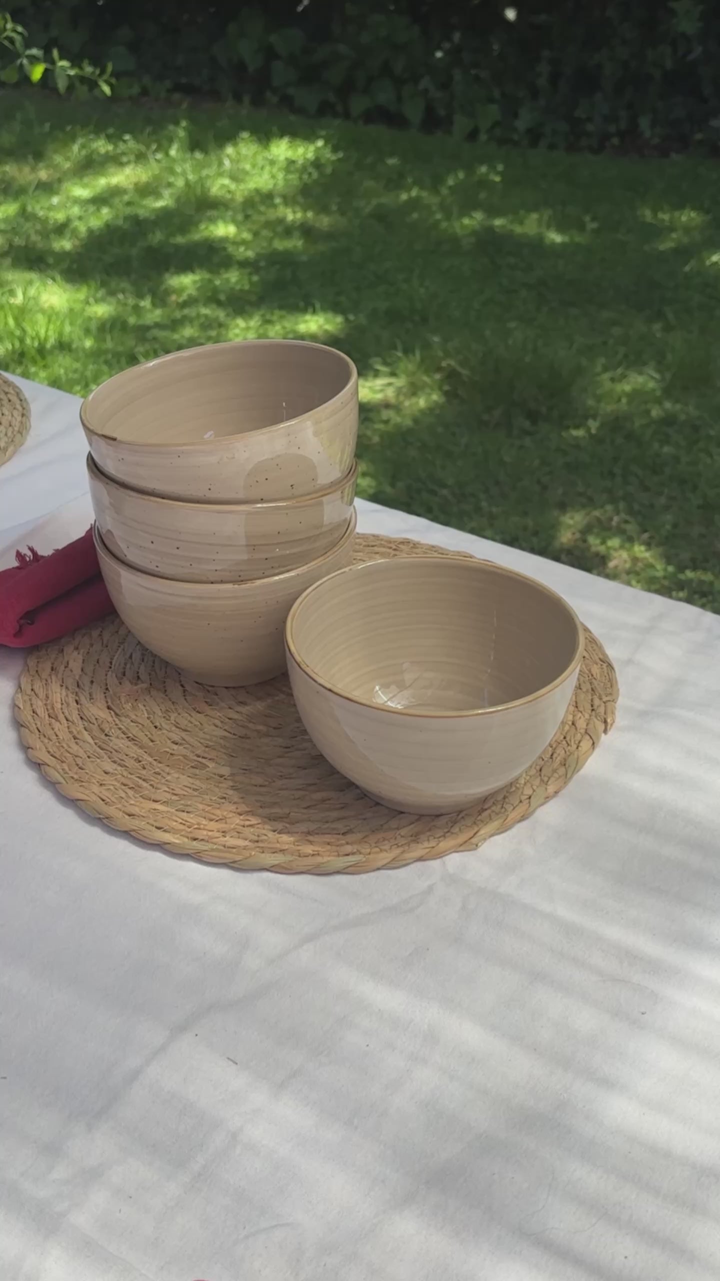 Video Set 4 Bowls Cerámica 8,5cm Siena Simplit