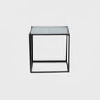 Video Mesa Metal Negro Vidrio 35x35cm DAY Francia