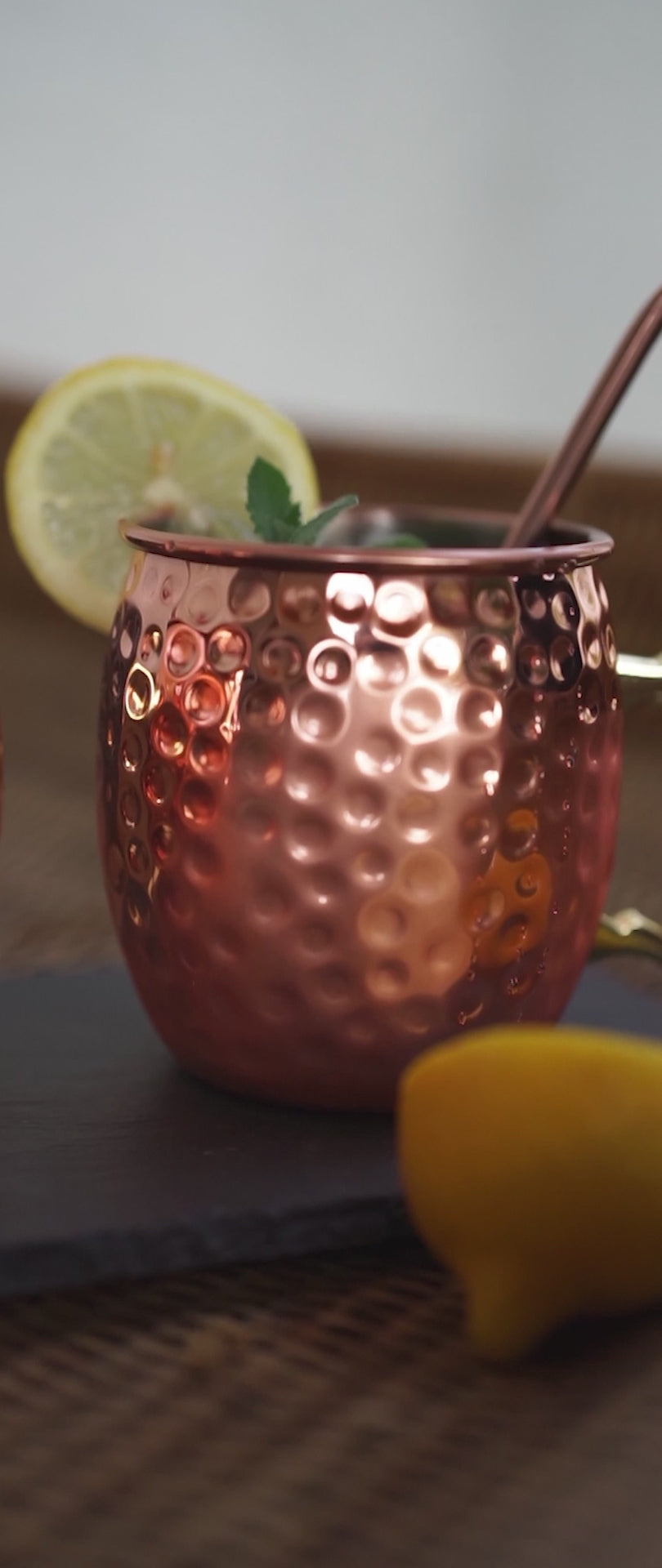 Video Set 4 Vasos Moscow Mule Mug Cobre + Bombillas Simplit