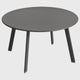 Video Mesa Terraza Redonda Metal Grafito 50x45cm Atmosphera