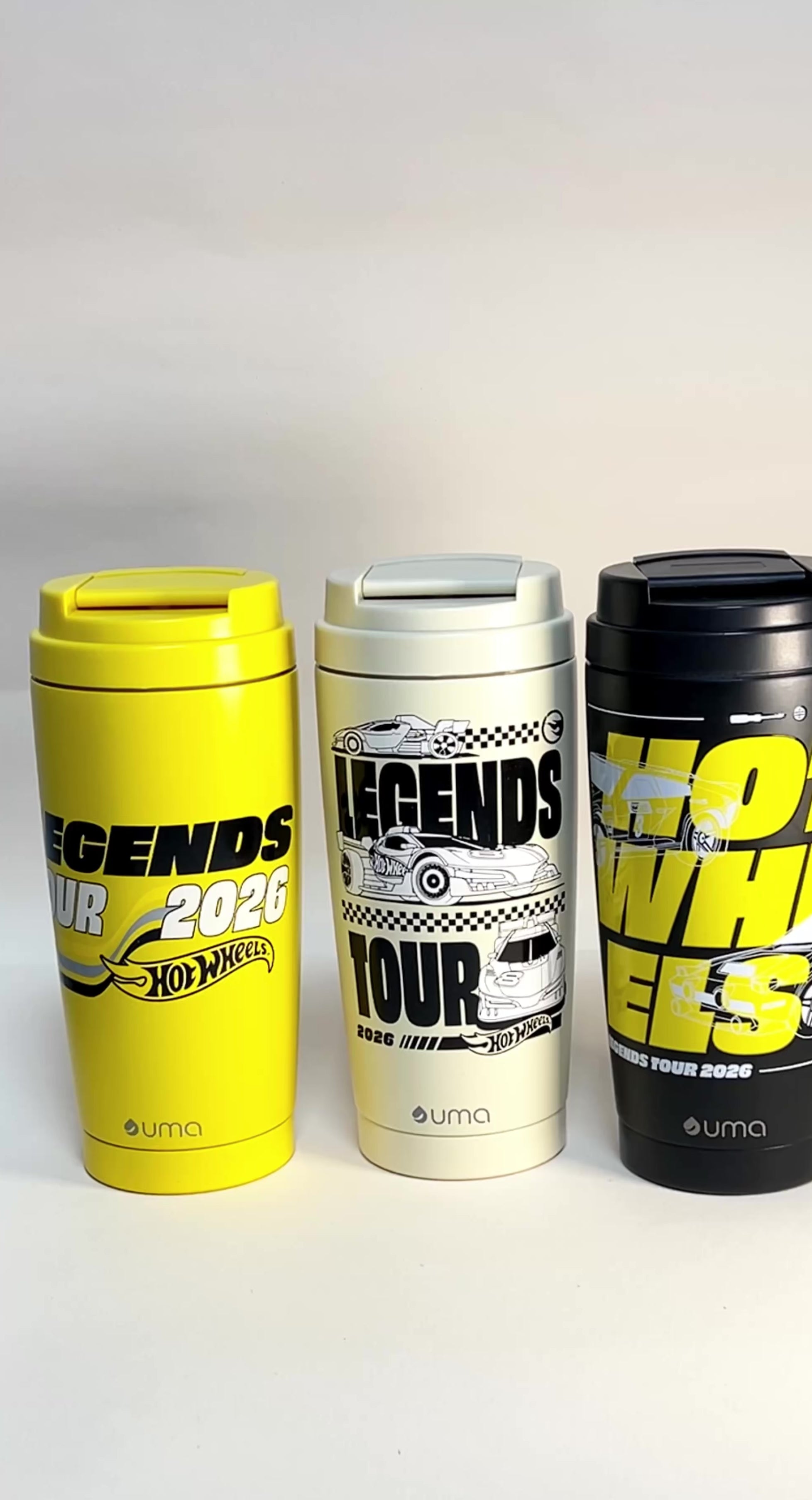 Video Vaso Térmico para Café Mug Hot Wheels Legends Turbo Yellow 590 ml UMA
